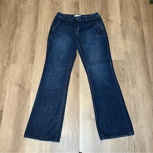 Isaac Mizrahi Women's Indigo Denim Straight-Leg Utility Jeans, Size 4